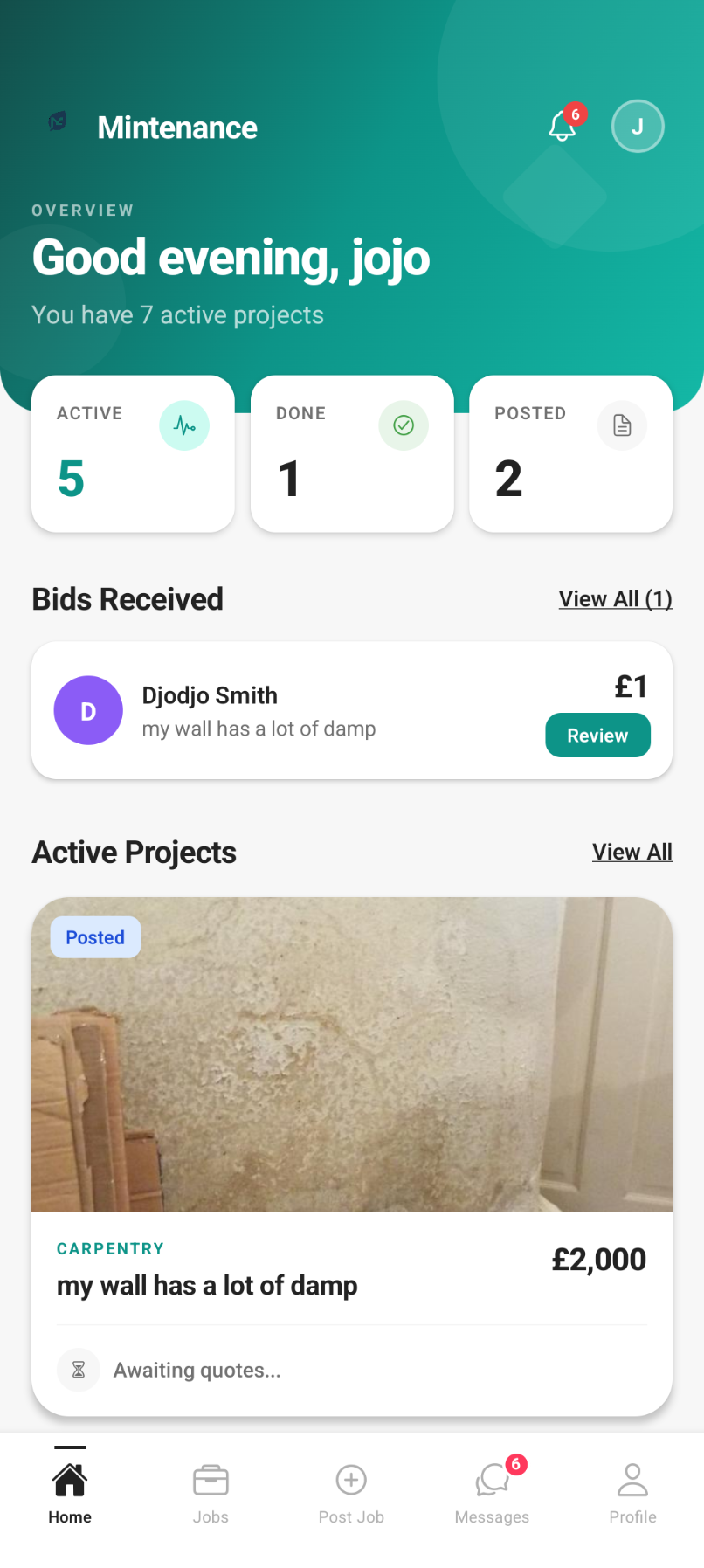 Your Command Centre — mobile view